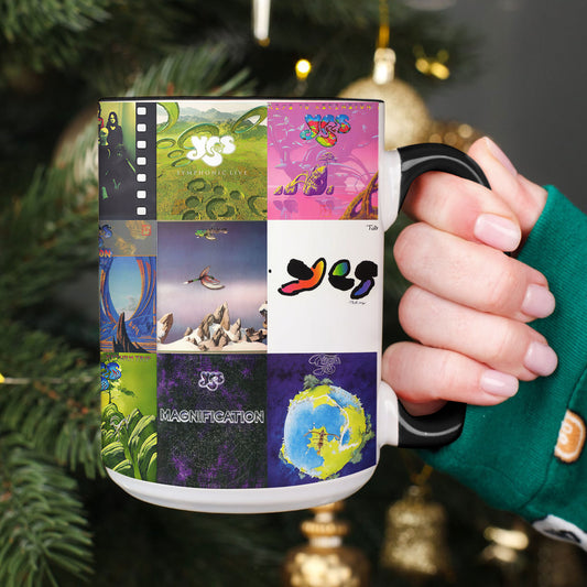 Yes Accent Mug – Classic Progressive Rock Album Collage Gift