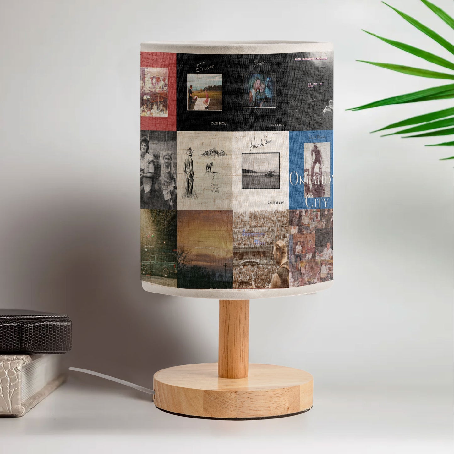 Zach Bryan Fabric Lamp – A Warm Glow for Country Souls