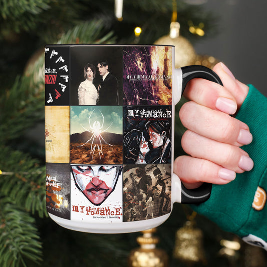My Chemical Romance Accent Mug – Classic Album Cover Collage Gift for Emo & Rock Fans