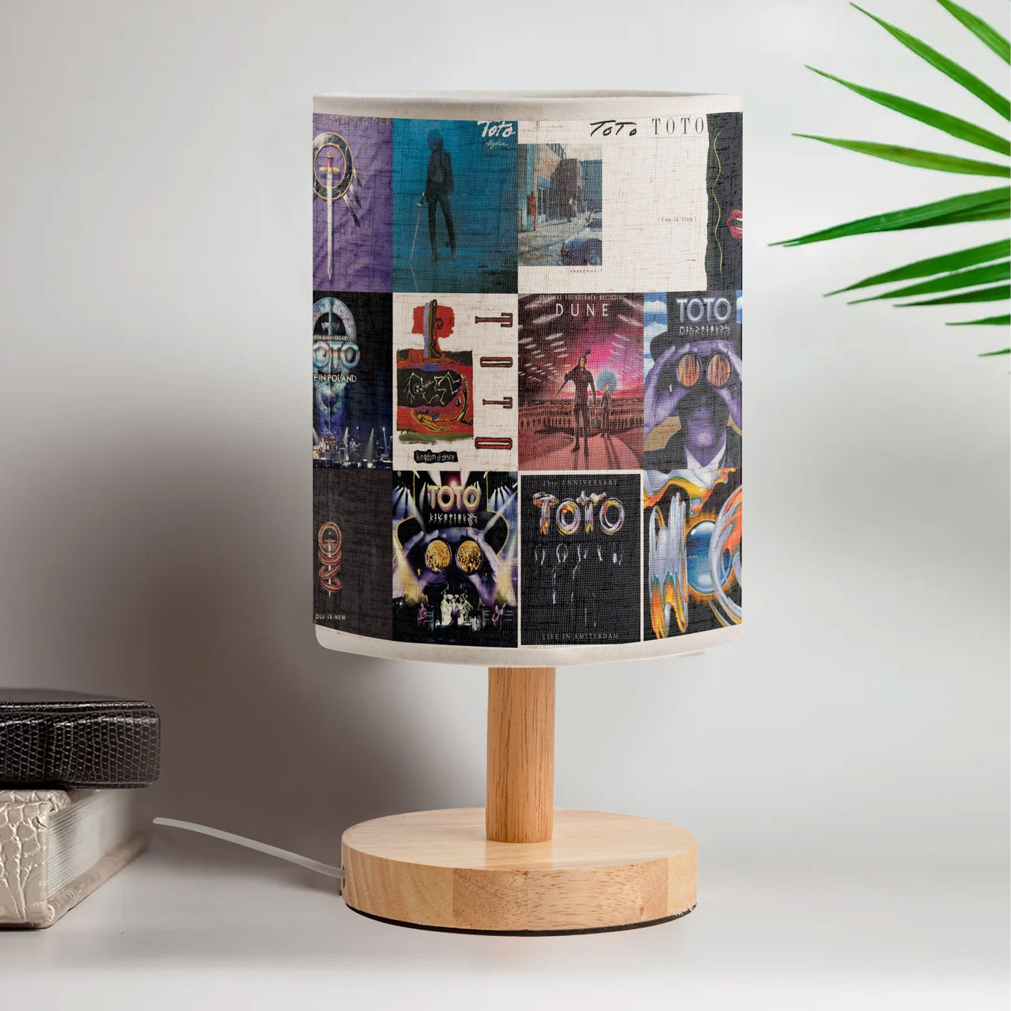 TOTO Fabric Lamp – Classic Album Cover Collage Light for Fans