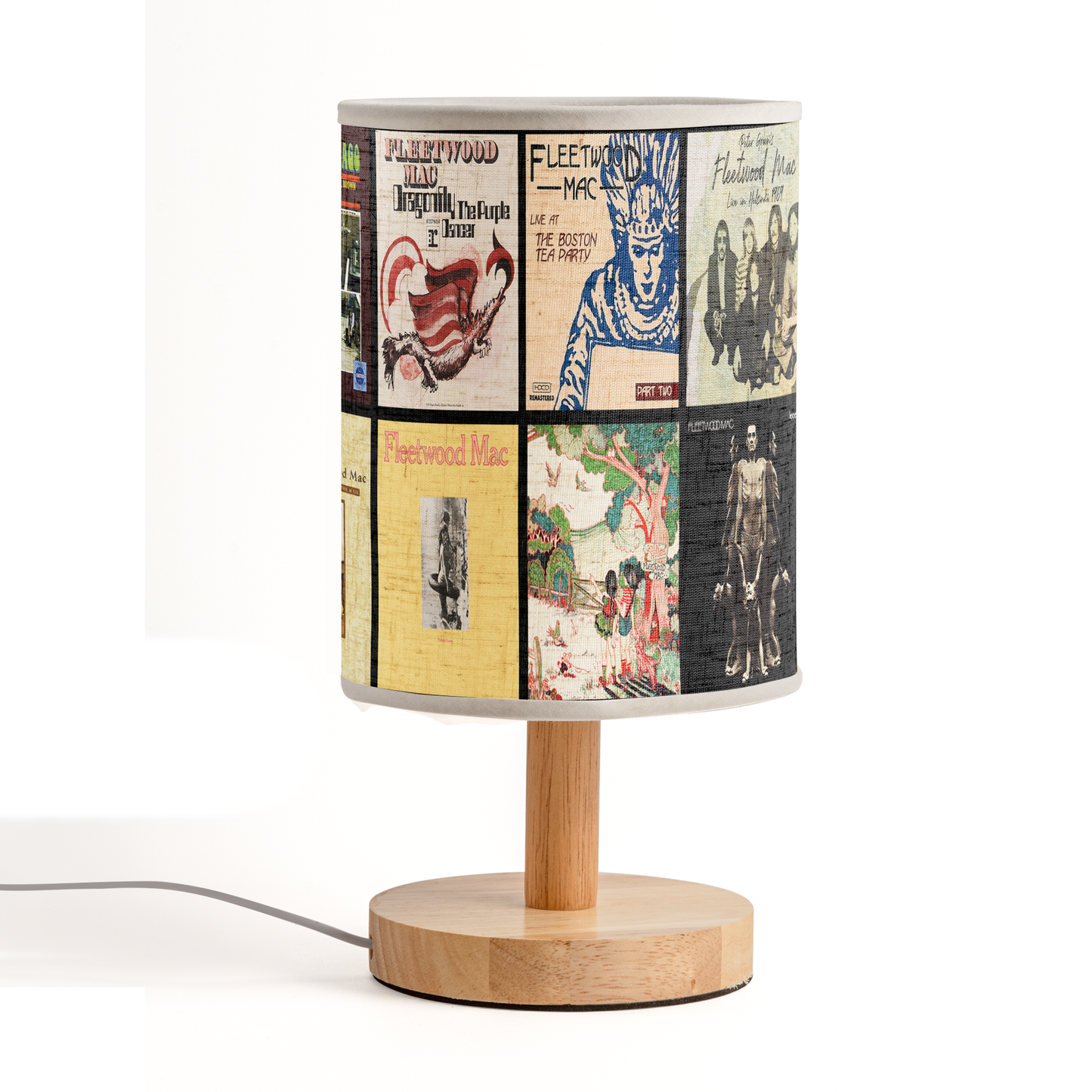 Fleetwood Mac Album Cover Fabric Lamp – Vintage Rock Home Décor