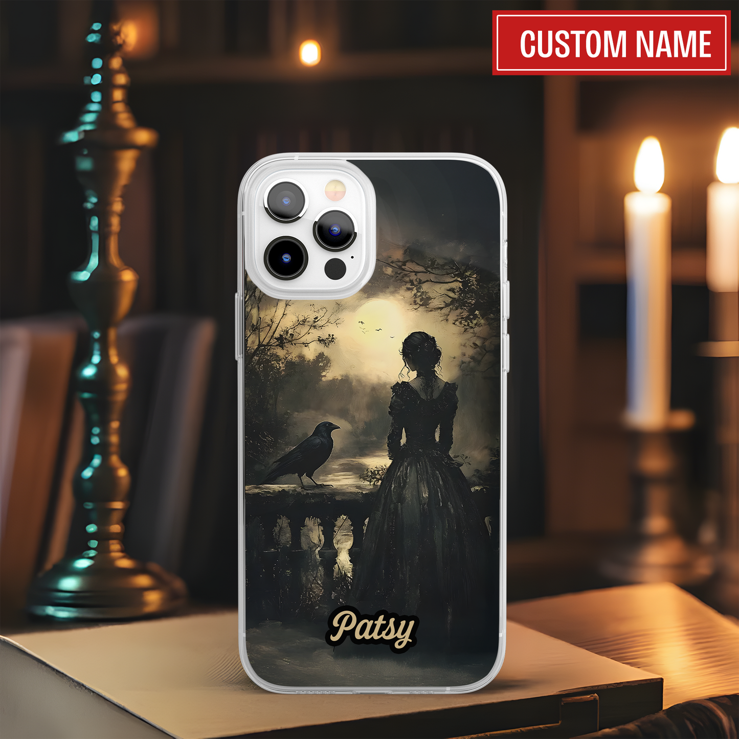 Gothic Raven Custom Phone Case - Inspired by Poe’s Dark Romance
