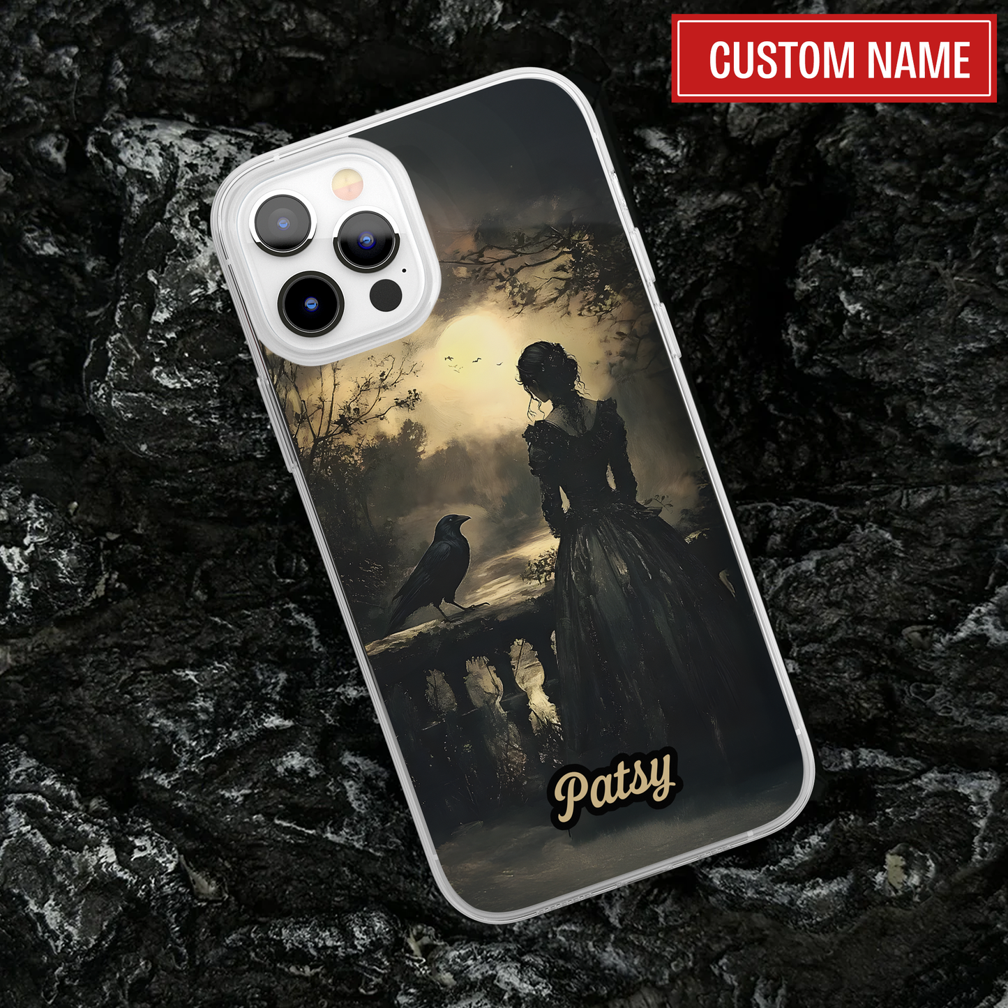 Gothic Raven Custom Phone Case - Inspired by Poe’s Dark Romance