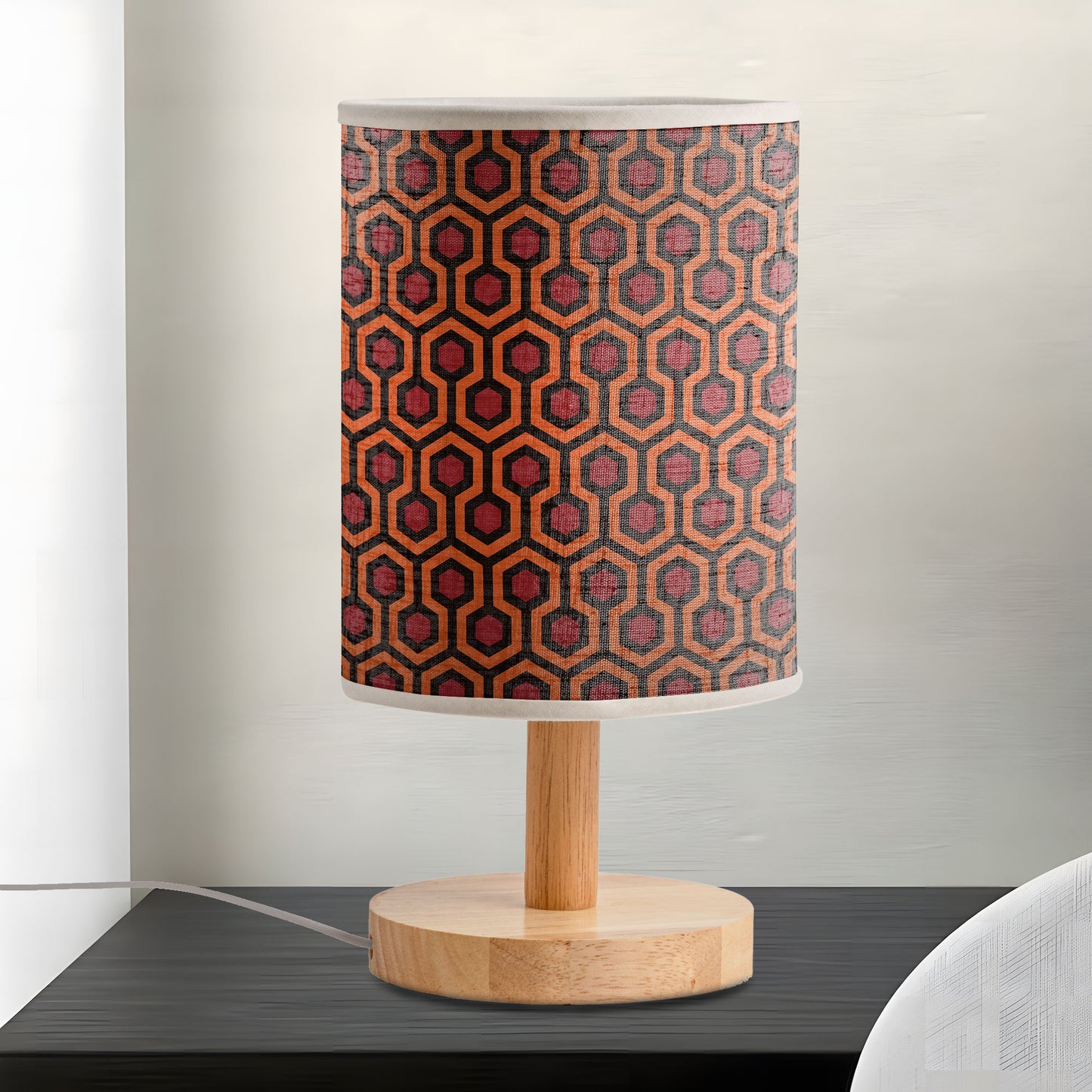 The Shining Overlook Hotel Pattern Fabric Lamp