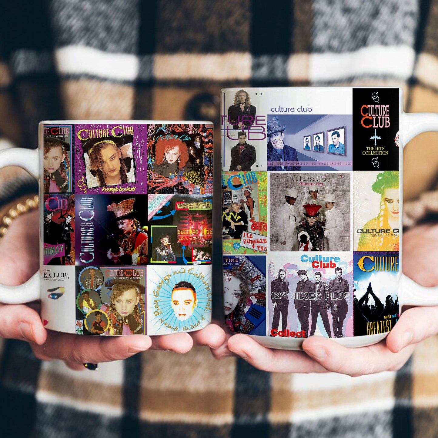 Culture Club Accent Mug – Retro Pop Icon Album Collage Gift