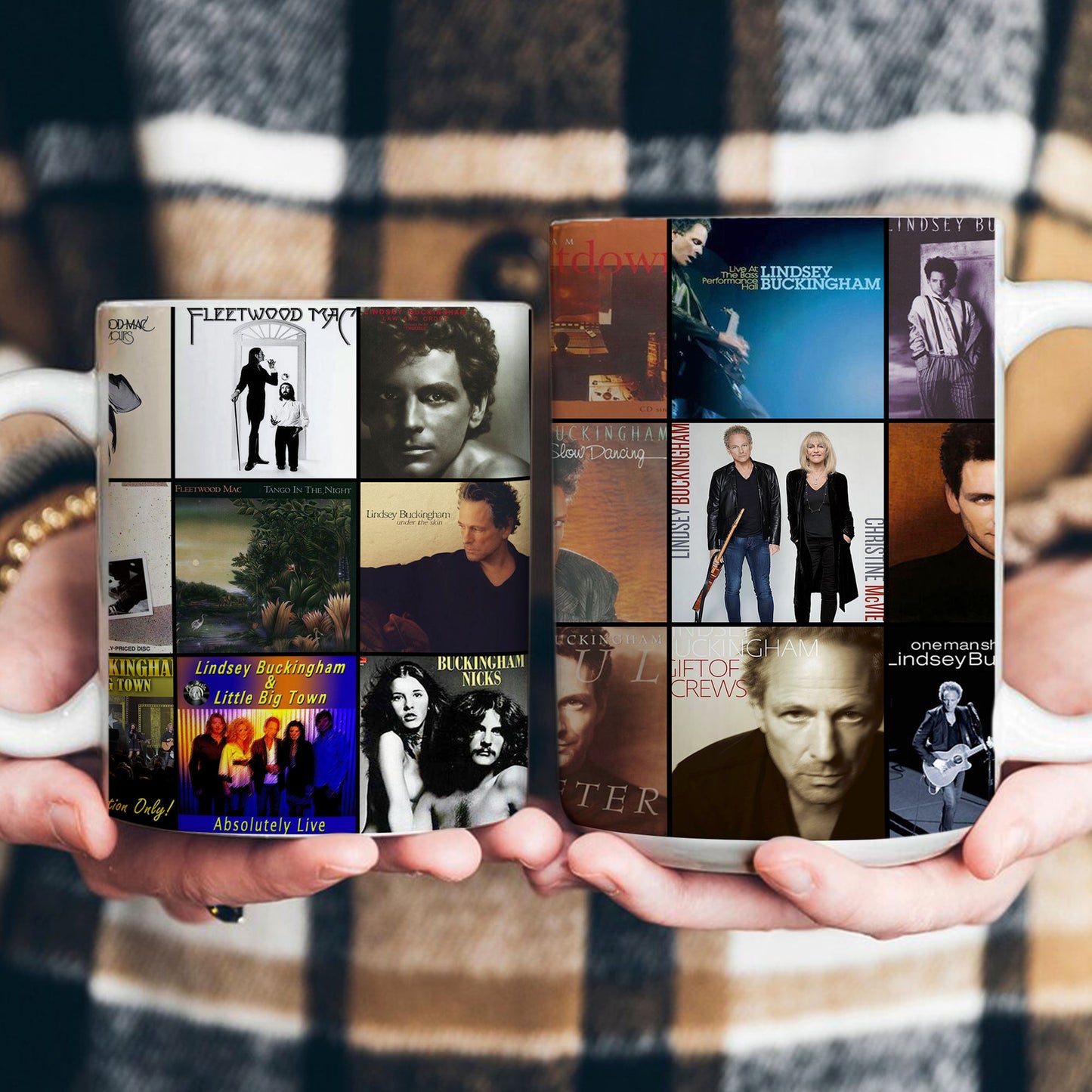 Lindsey Buckingham Accent Mug – A Nostalgic Tribute to Iconic Solo Classics