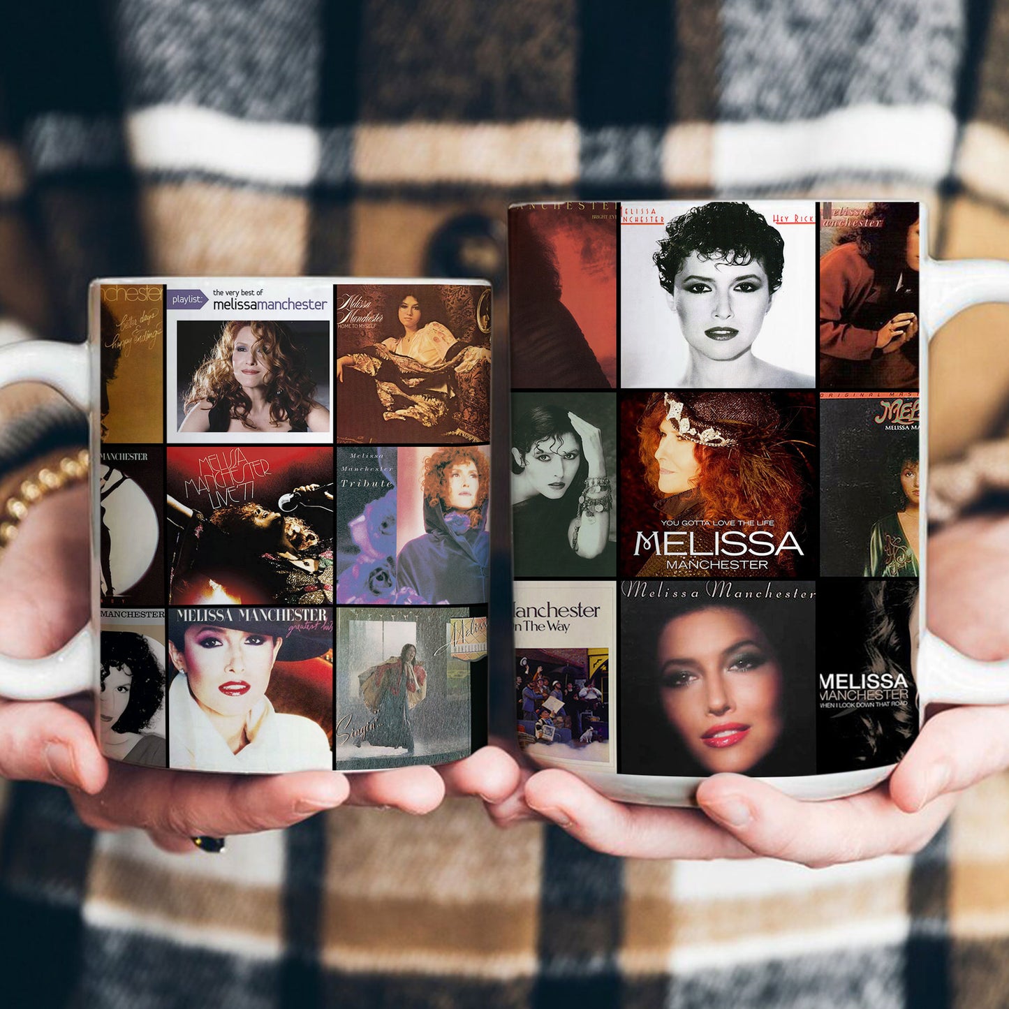 Melissa Manchester Accent Mug – Album Cover Collage Gift