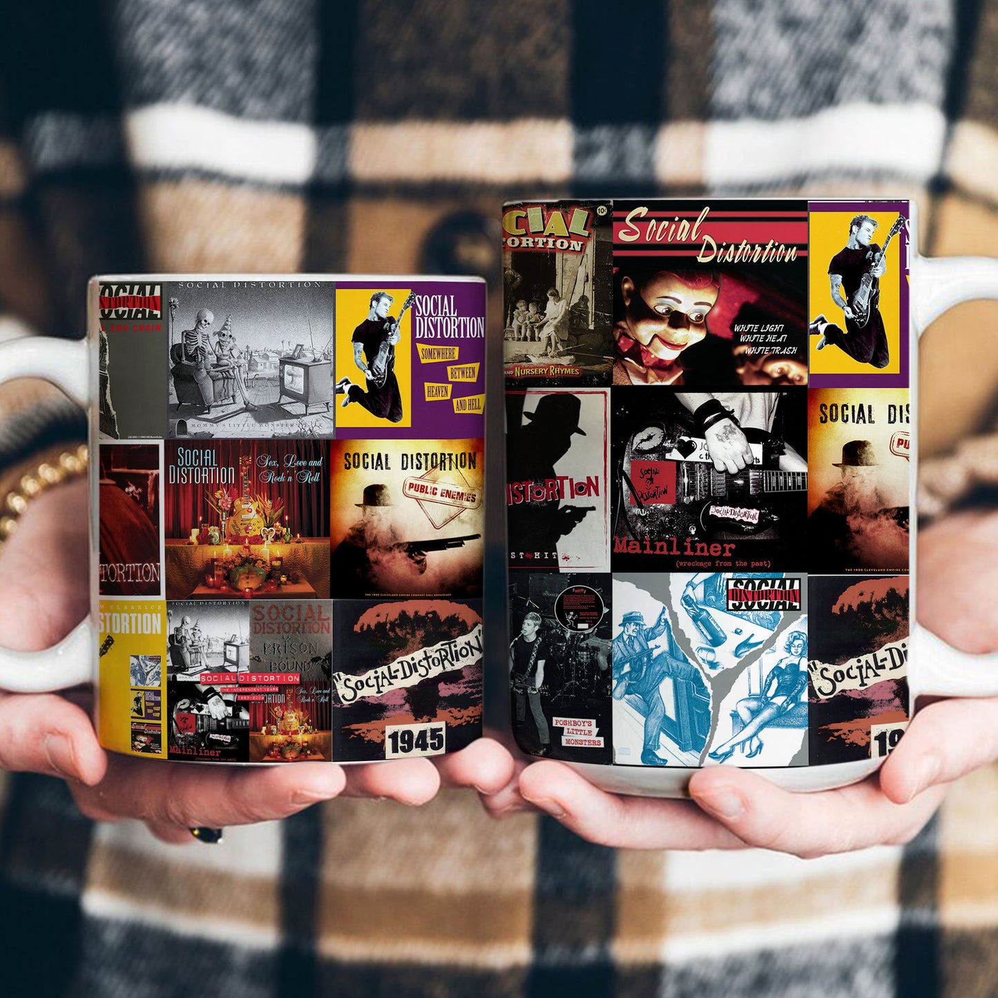 Social Distortion Accent Mug – Album Cover Collage Gift