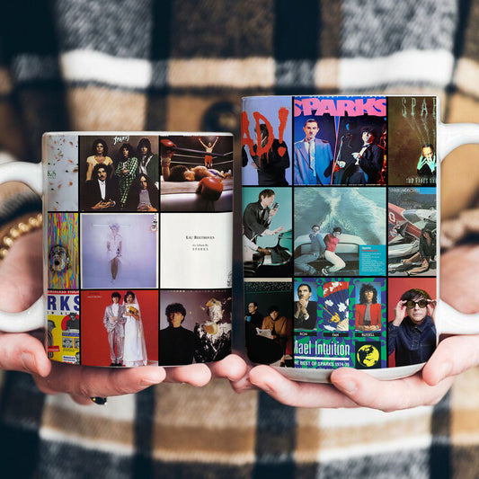 Sparks Accent Mug – Iconic Album Cover Collage Gift