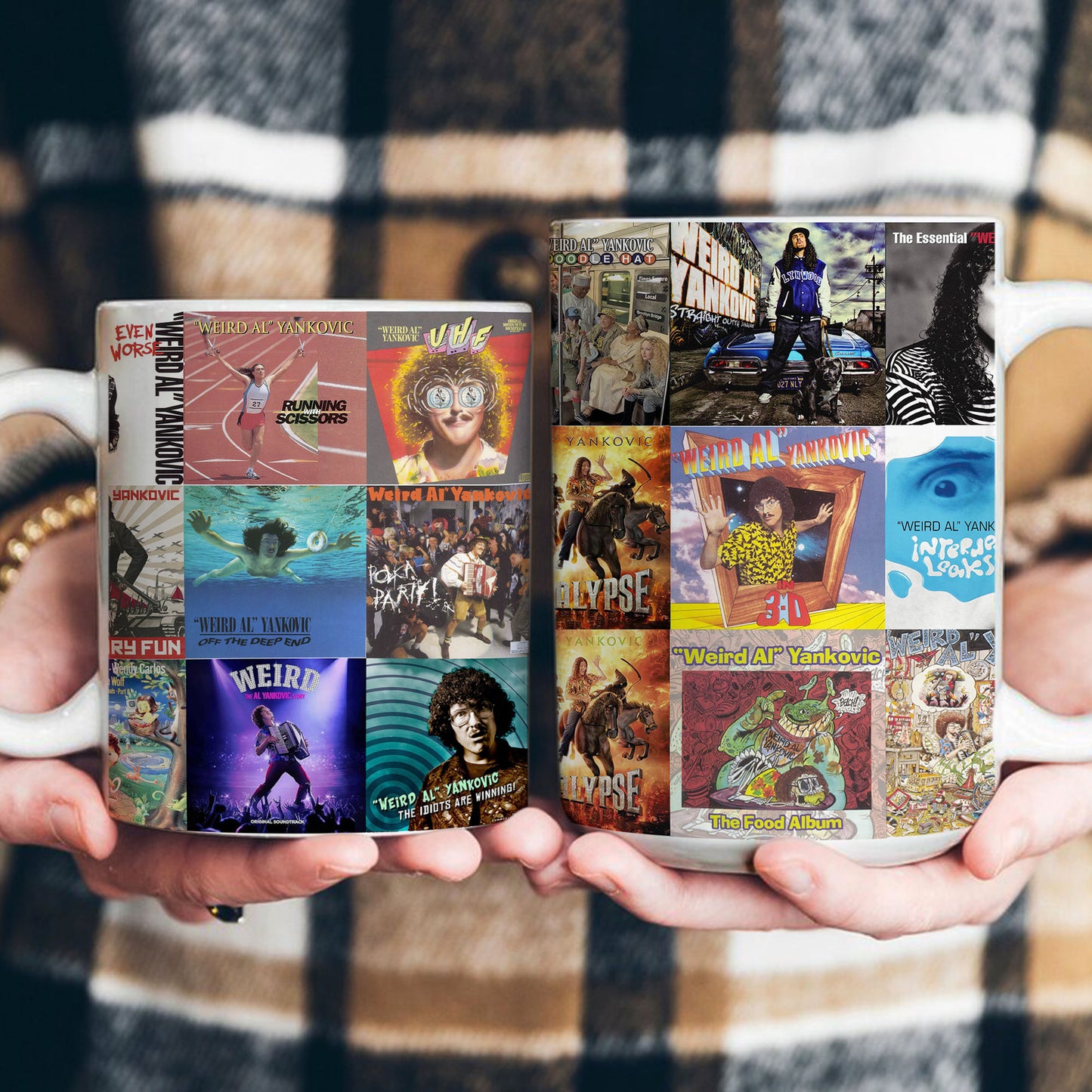 Weird Al Yankovic Accent Mug – Album Cover Collage Gift