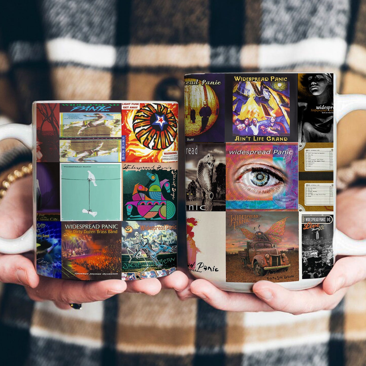 Widespread Panic Accent Mug – Classic Album Cover Collage Gift