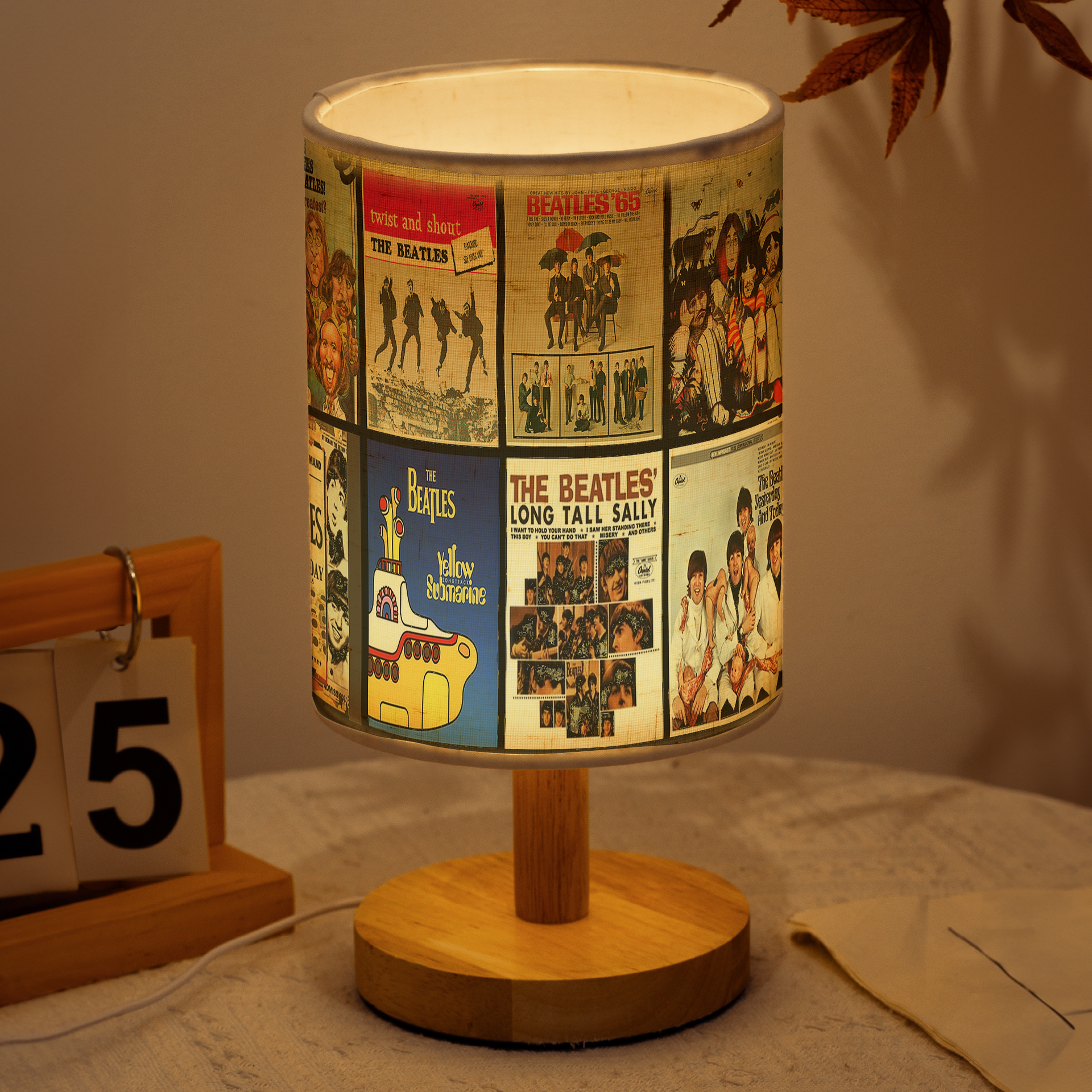 The Beatles ヴィンテージ照明 Retro Beatles Lamp – A Tribute to Legendary Albums – Printnest