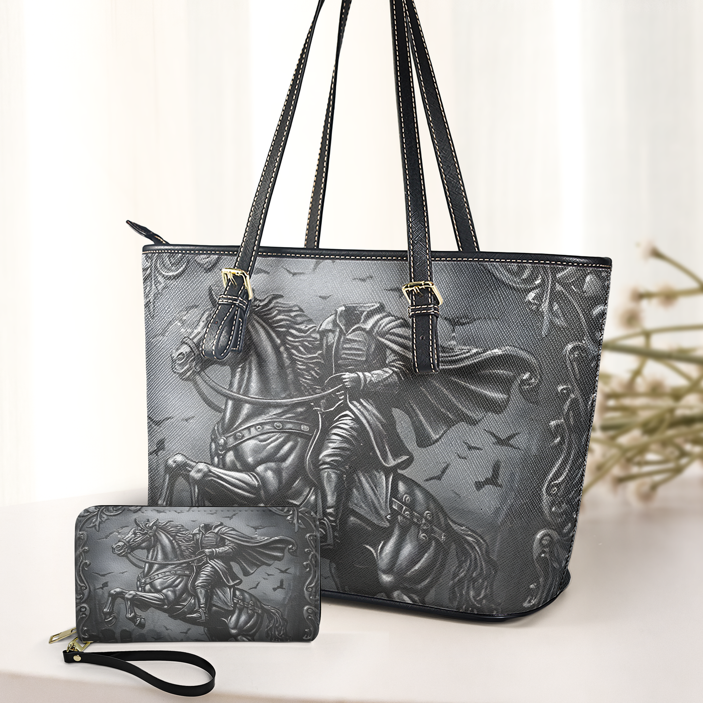Headless Horseman Leather Handbag & Wallet Set
