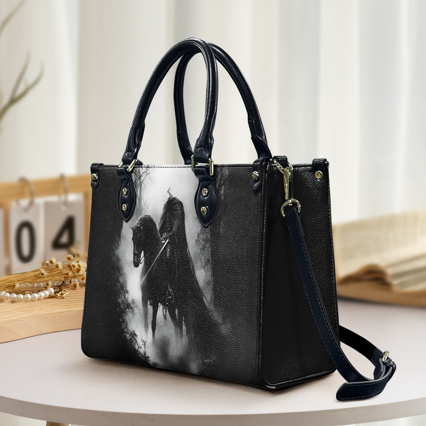 Rider of the Shadow Headless Horseman Leather Handbag & Wallet Set