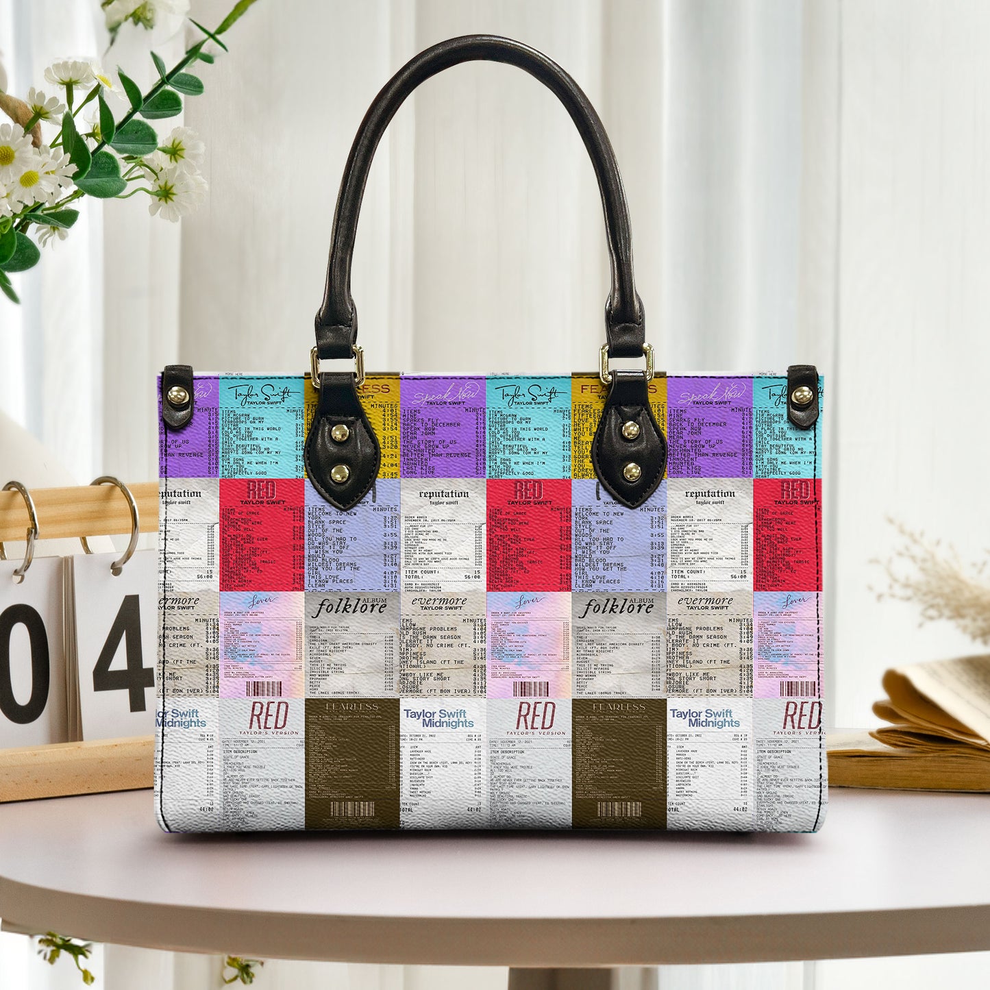 Taylor Swift Concert Ticket Inspired Leather Handbag & Wallet Set