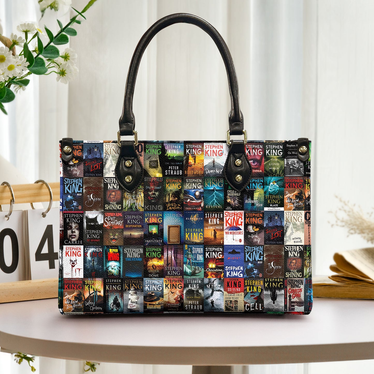 Stephen King Book Cover Leather Handbag & Wallet Set