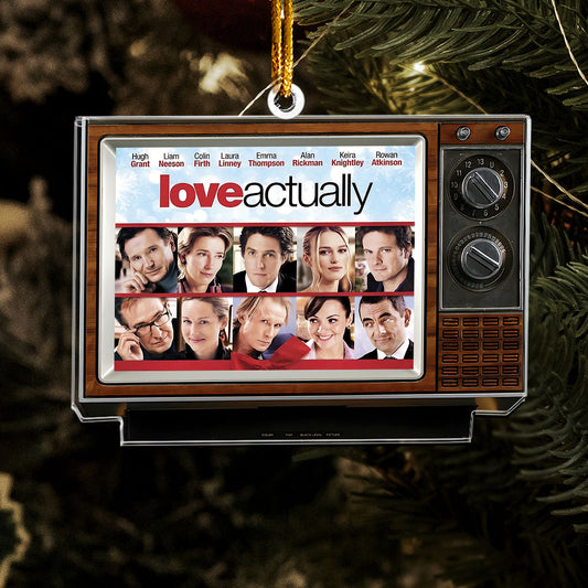 🎄 Love Actually Acrylic Ornament – Classic Christmas Movie TV Keepsake