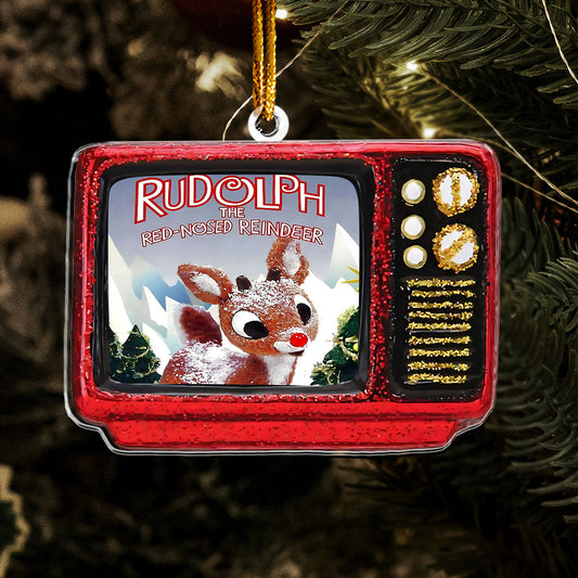 Rudolph the Red-Nosed Reindeer Retro TV Ornament – Classic Christmas Keepsake