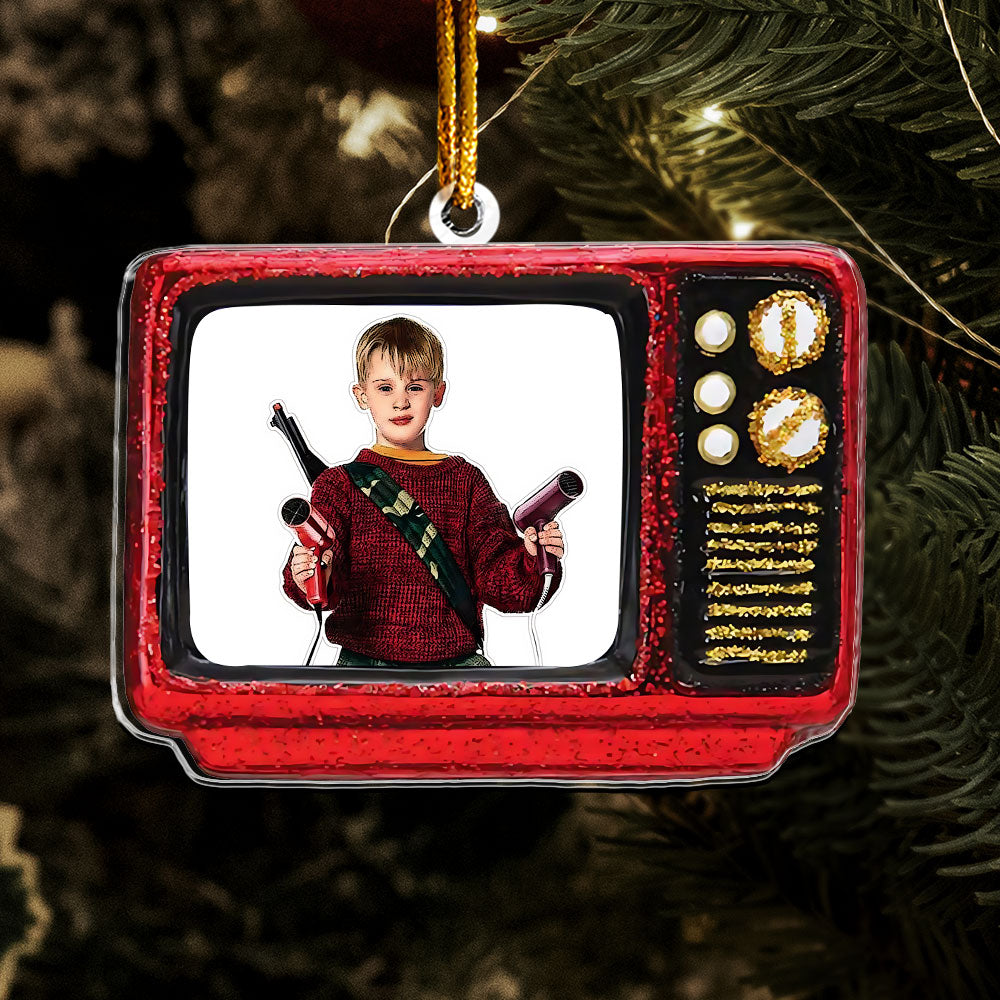 Home Alone Retro TV Ornament – Classic Christmas Movie Keepsake
