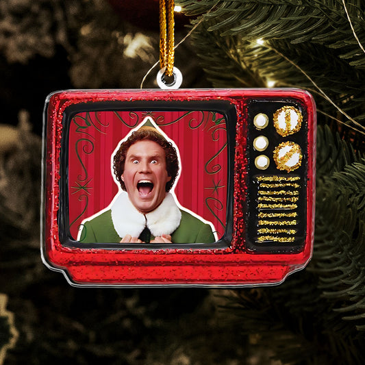 Elf Retro TV Ornament – Classic Holiday Comedy Keepsake