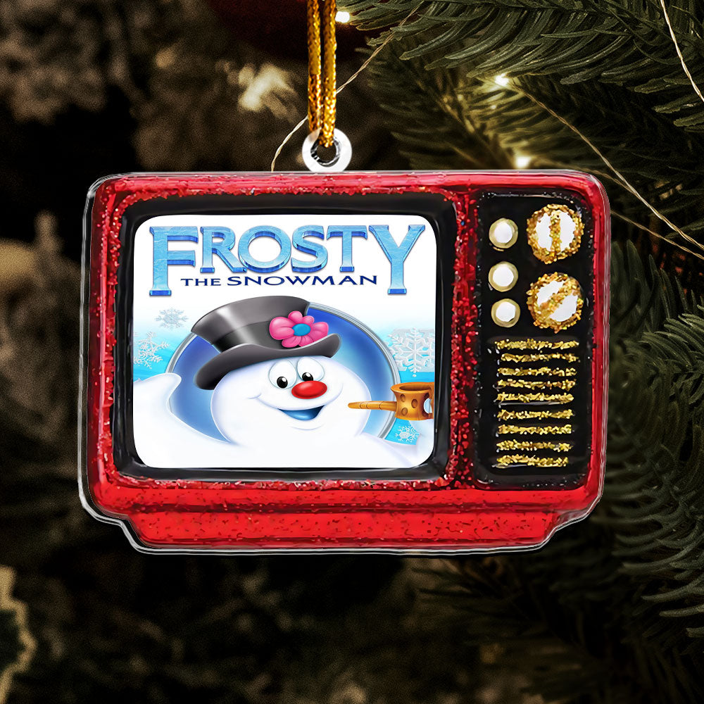 Frosty the Snowman Retro TV Ornament – Classic Holiday Cartoon Keepsake