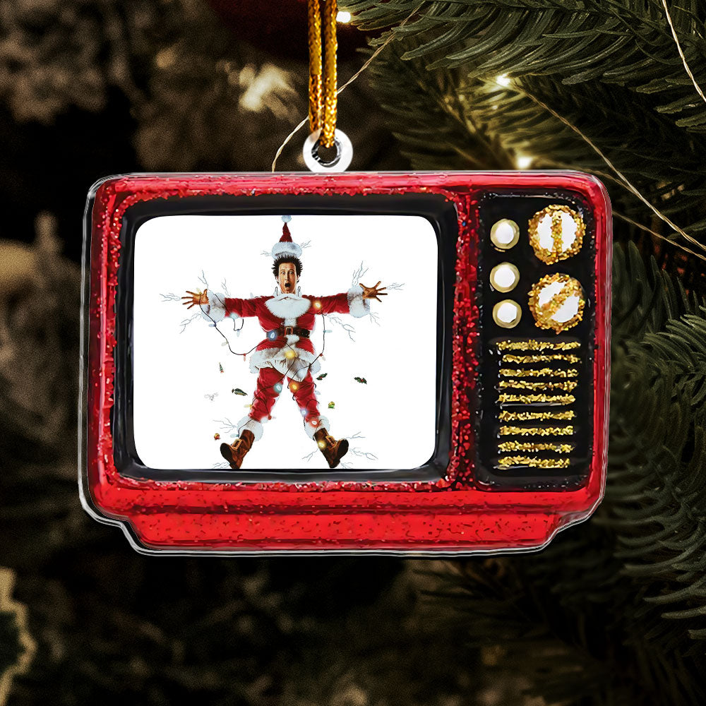 Christmas Comedy Retro TV Ornament – Holiday Classic Keepsake