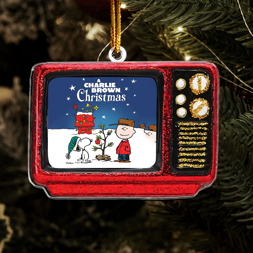 A Charlie Brown Christmas Retro TV Ornament – Classic Holiday Cartoon Keepsake