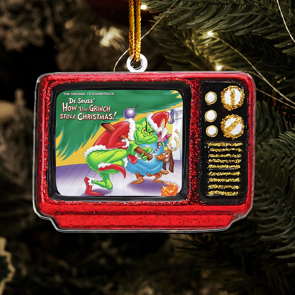 How the Grinch Stole Christmas Retro TV Ornament – Classic Holiday Cartoon Keepsake