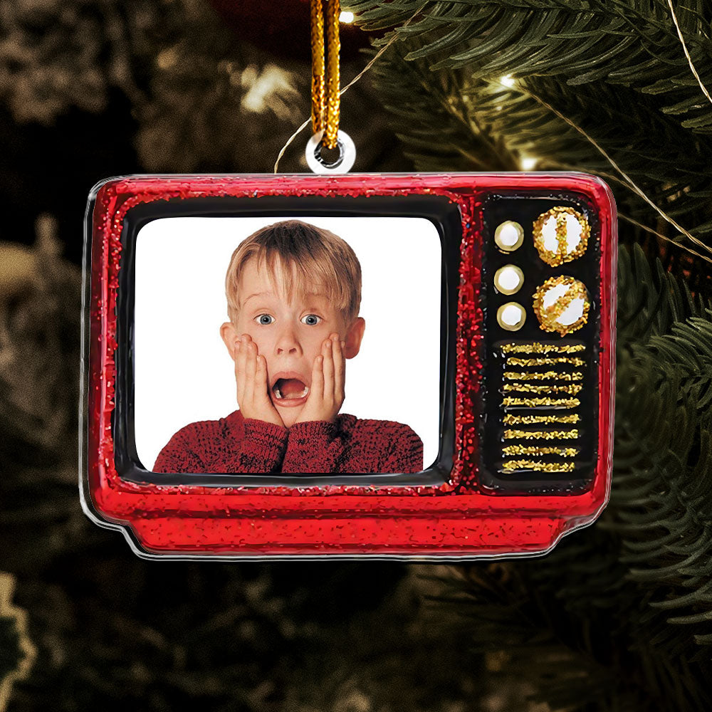 Home Alone Retro TV Ornament – Classic Christmas Comedy Keepsake