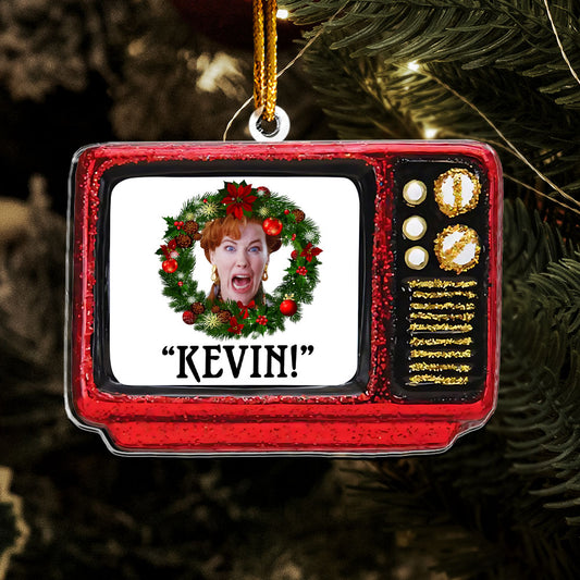 Home Alone Retro TV Ornament – Iconic “Kevin!” Holiday Comedy Keepsake