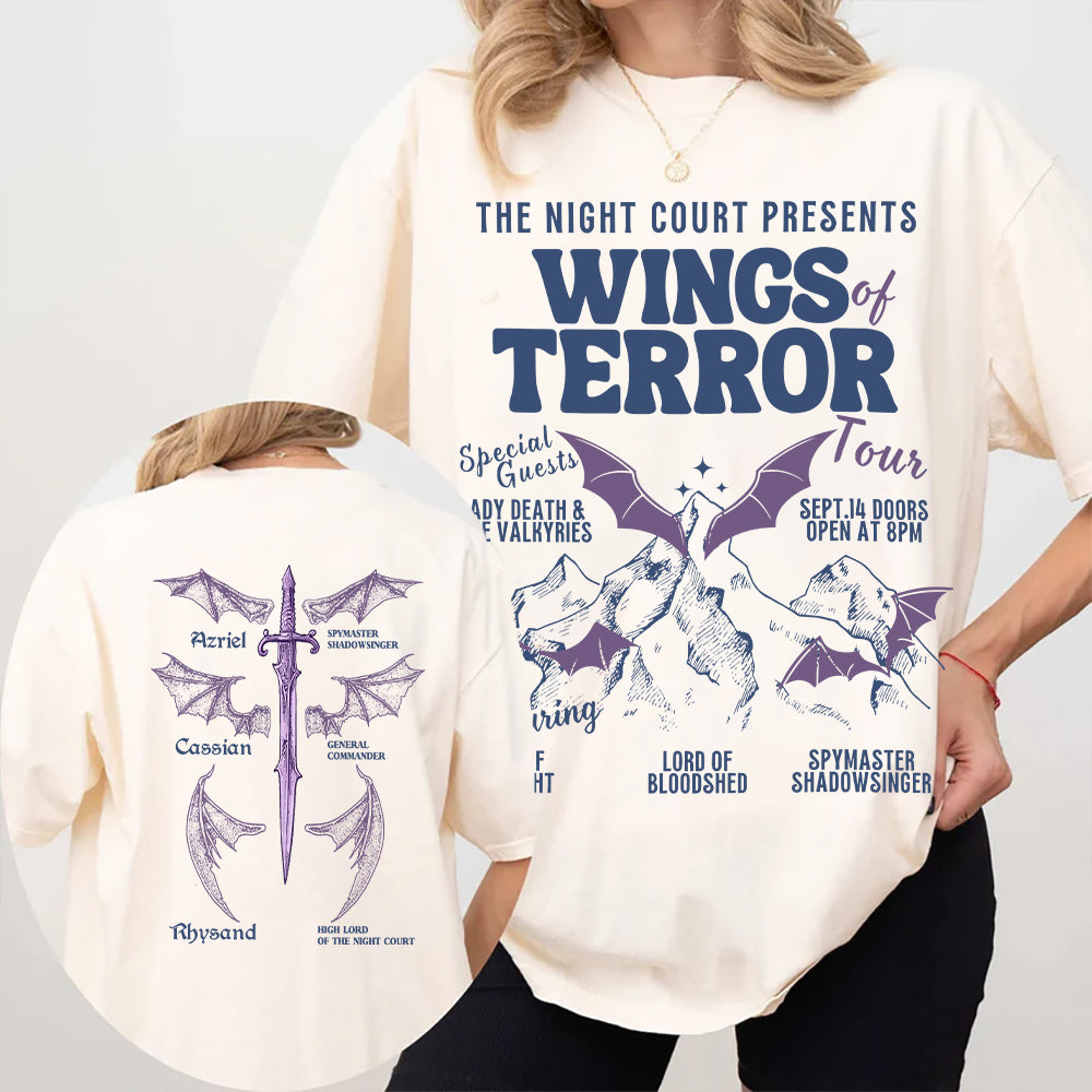 Wings of Terror Tour Tee - ACOTAR Shirt