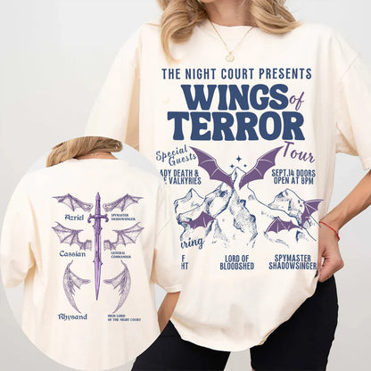 Wings of Terror Tour Tee - ACOTAR Shirt