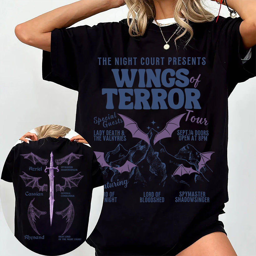 Wings of Terror Tour Tee - ACOTAR Shirt