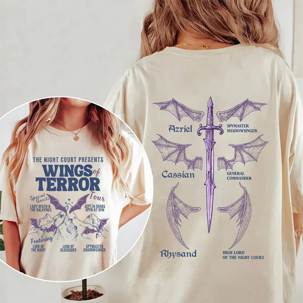 Wings of Terror Tour Tee - ACOTAR Shirt