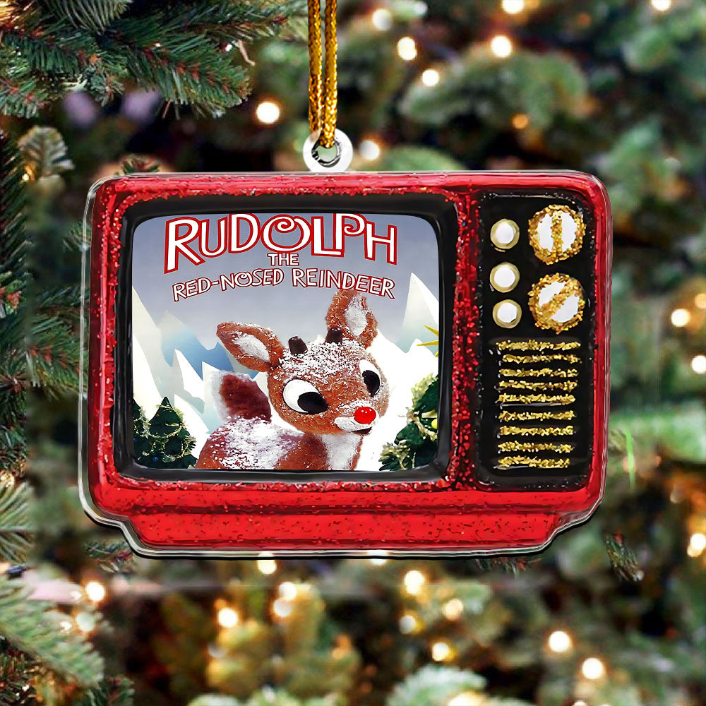 Rudolph the Red-Nosed Reindeer Retro TV Ornament – Classic Christmas Keepsake