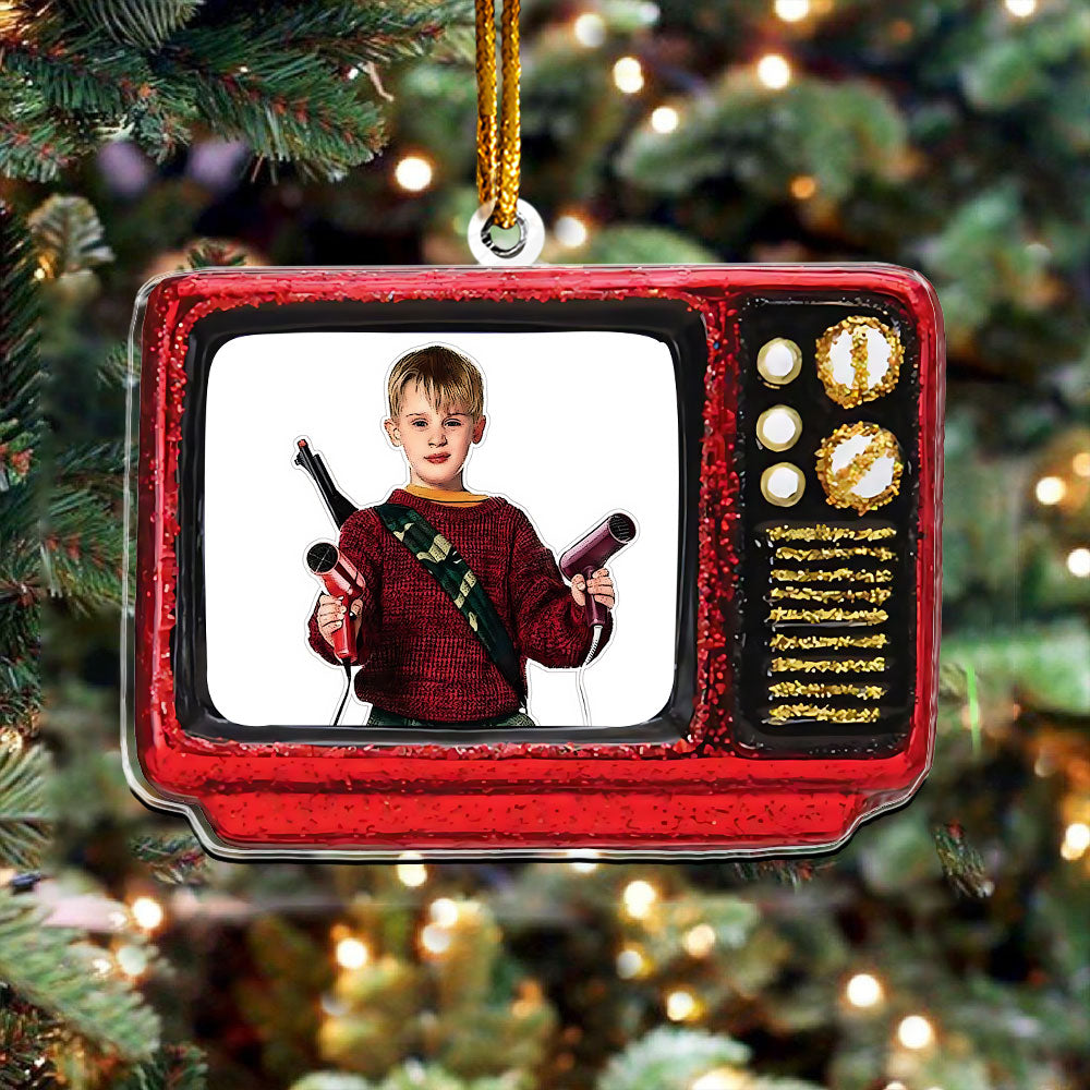 Home Alone Retro TV Ornament – Classic Christmas Movie Keepsake
