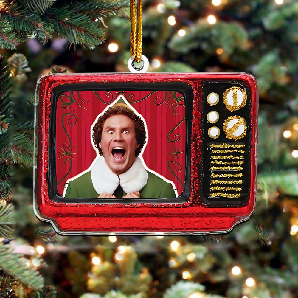 Elf Retro TV Ornament – Classic Holiday Comedy Keepsake