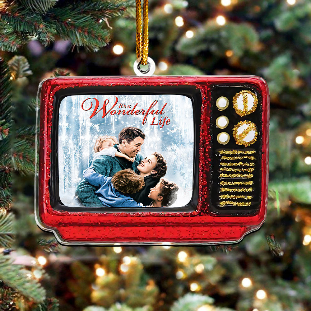 It’s a Wonderful Life Retro TV Ornament – Vintage Christmas Classic Keepsake