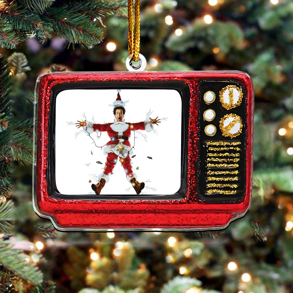 Christmas Comedy Retro TV Ornament – Holiday Classic Keepsake
