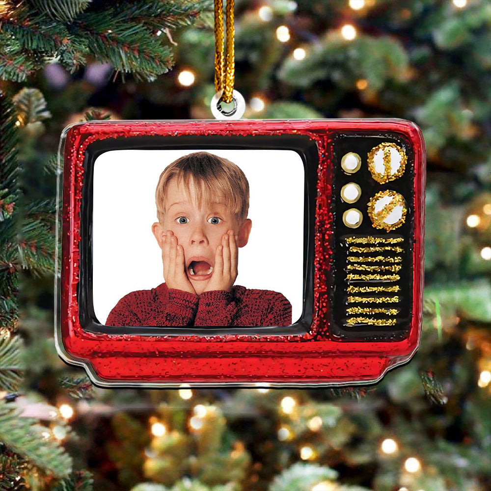 Home Alone Retro TV Ornament – Classic Christmas Comedy Keepsake