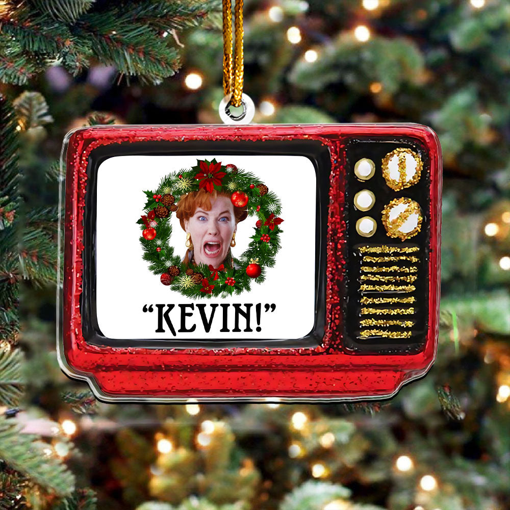 Home Alone Retro TV Ornament – Iconic “Kevin!” Holiday Comedy Keepsake