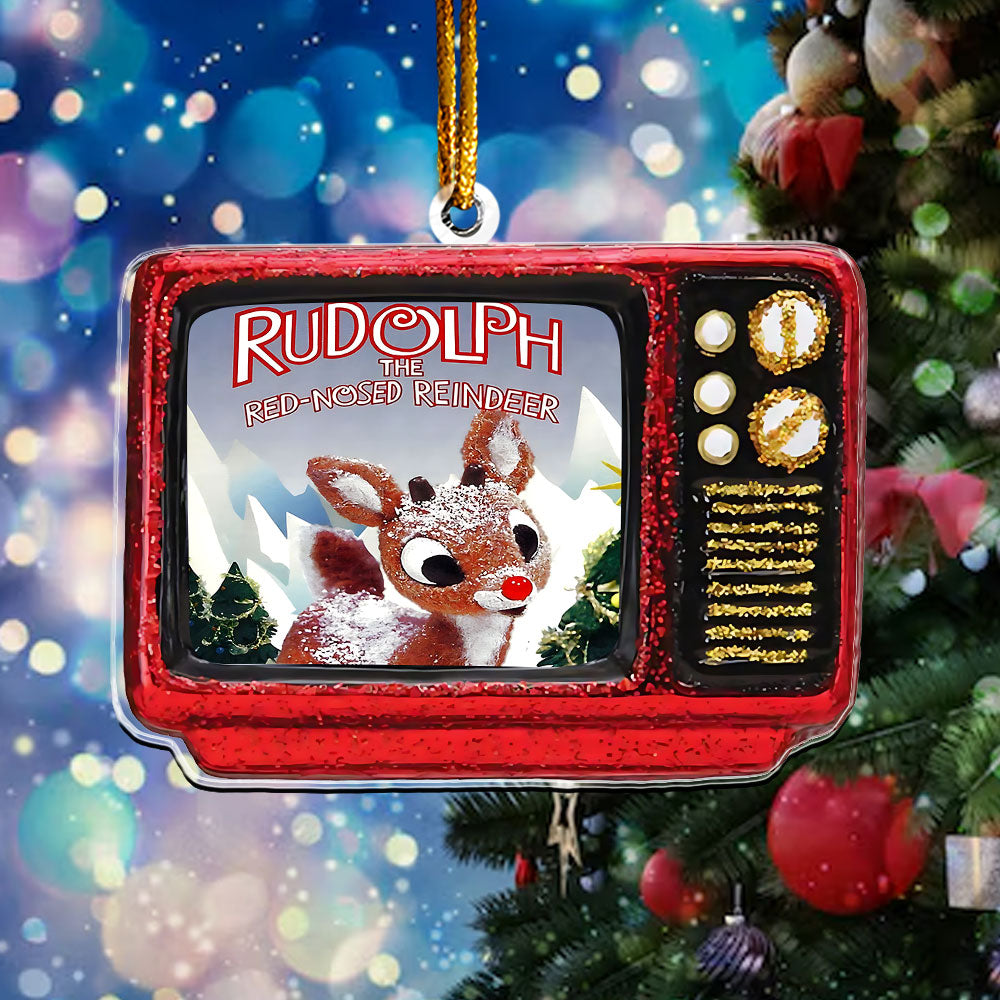 Rudolph the Red-Nosed Reindeer Retro TV Ornament – Classic Christmas Keepsake