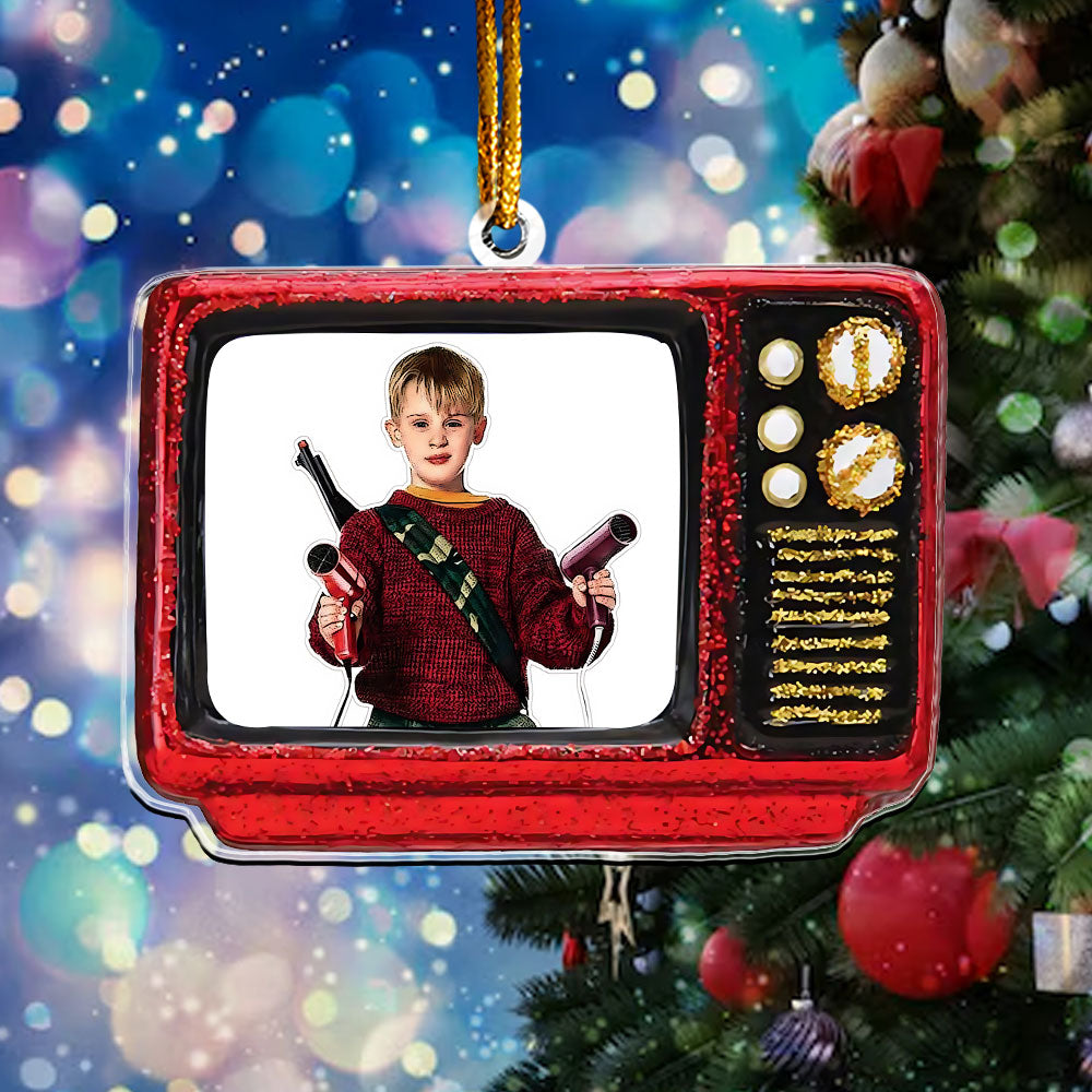 Home Alone Retro TV Ornament – Classic Christmas Movie Keepsake