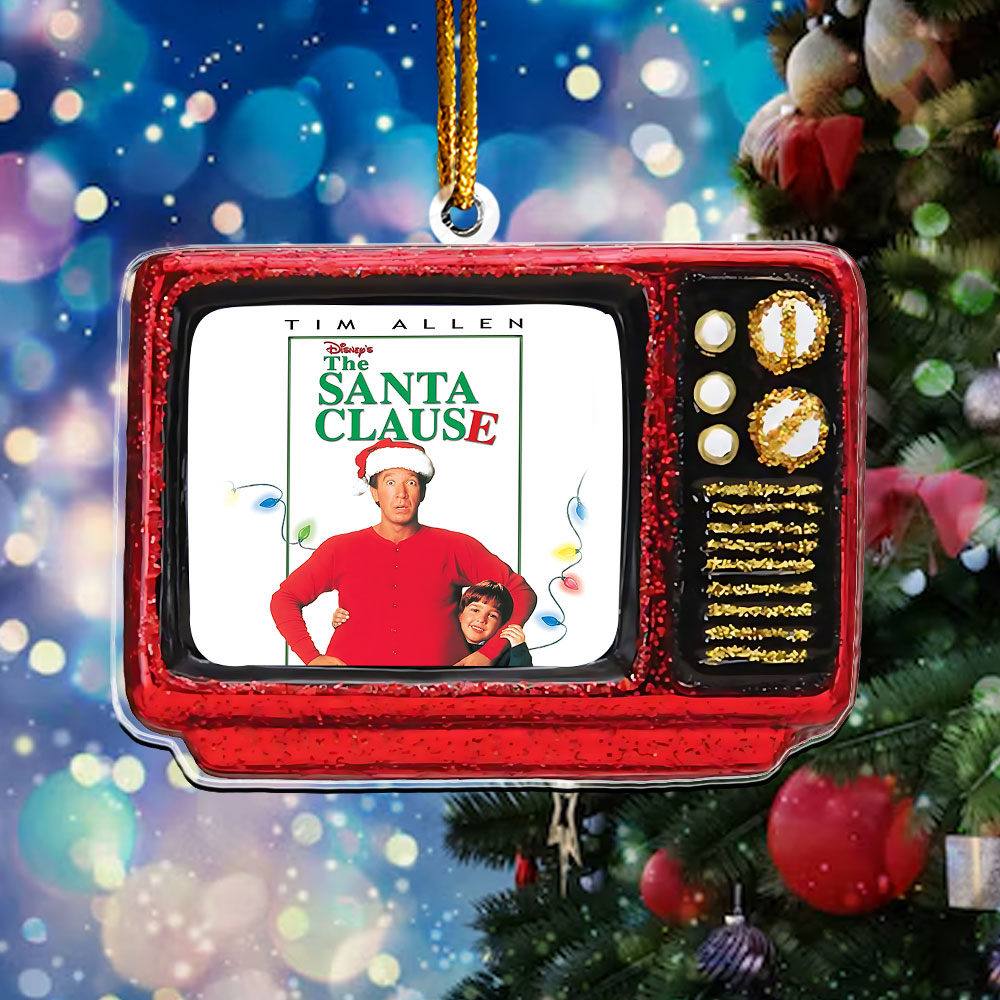 The Santa Clause Retro TV Ornament – Classic Holiday Movie Keepsake