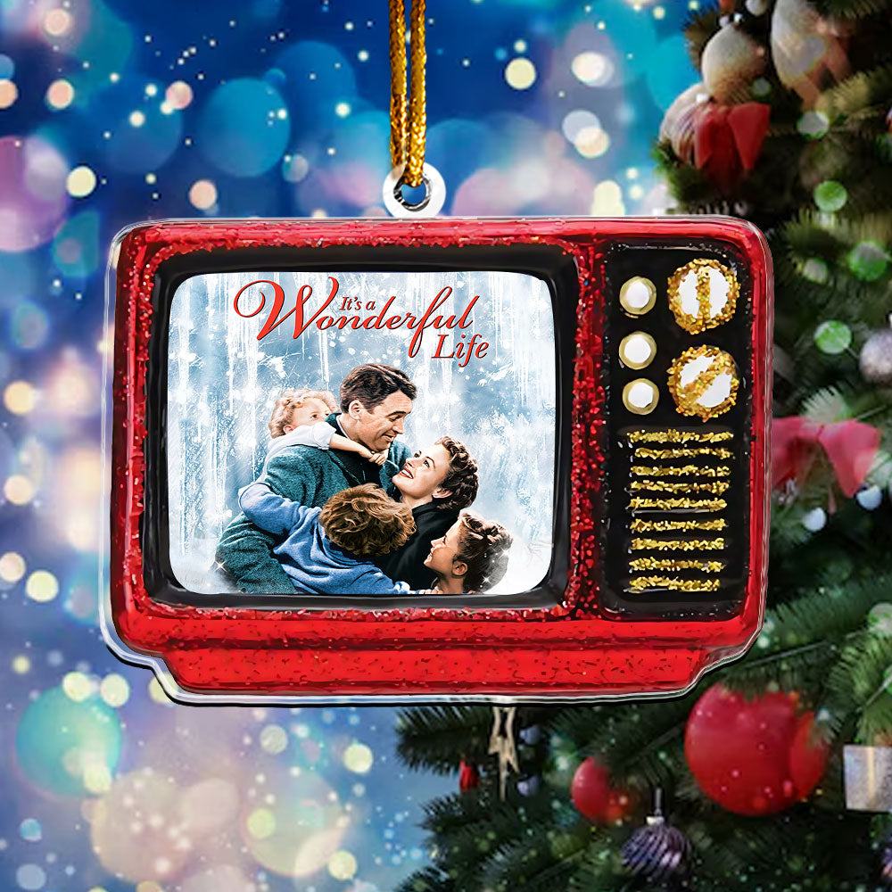 It’s a Wonderful Life Retro TV Ornament – Vintage Christmas Classic Keepsake