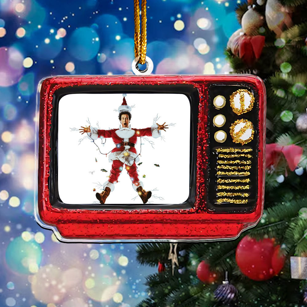 Christmas Comedy Retro TV Ornament – Holiday Classic Keepsake