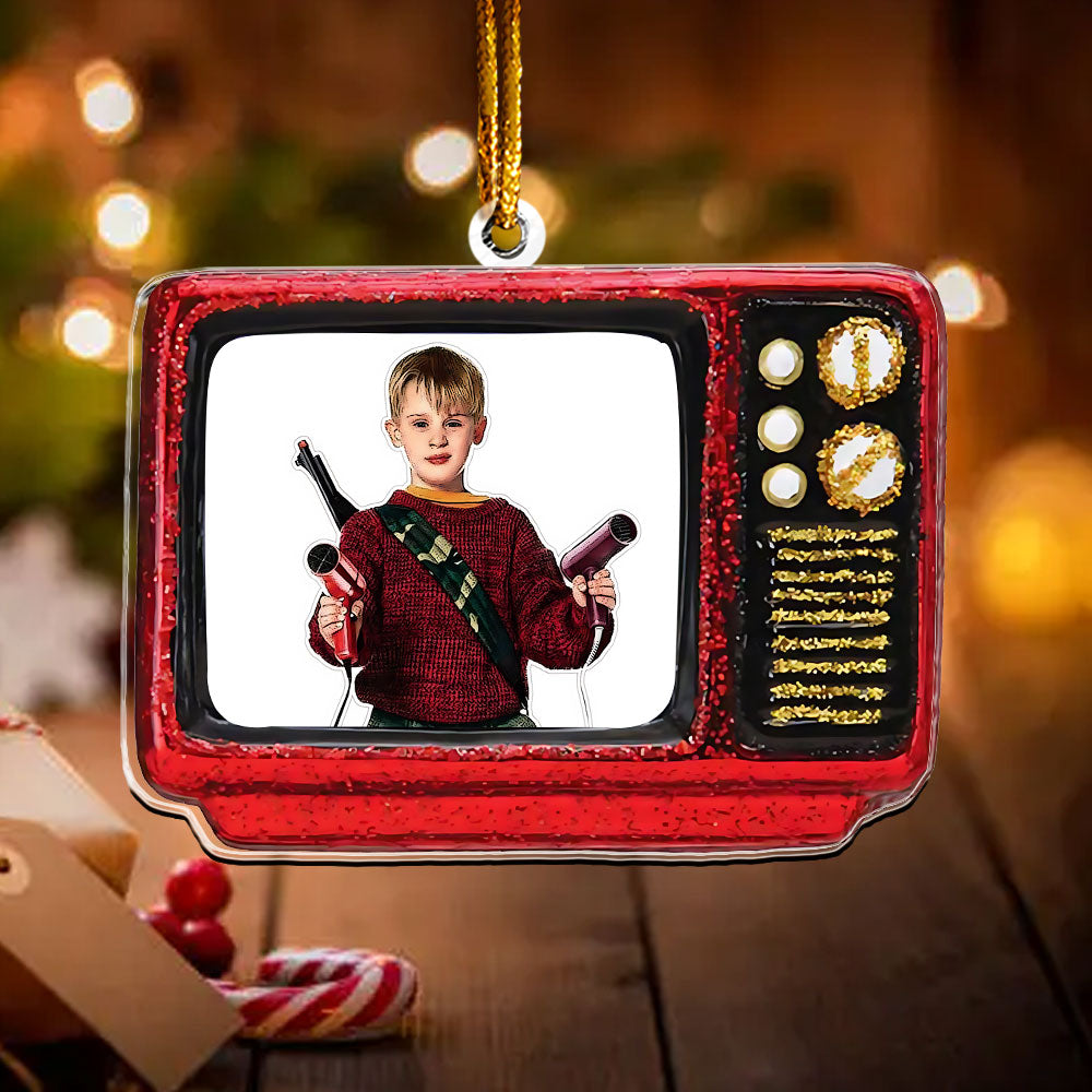 Home Alone Retro TV Ornament – Classic Christmas Movie Keepsake