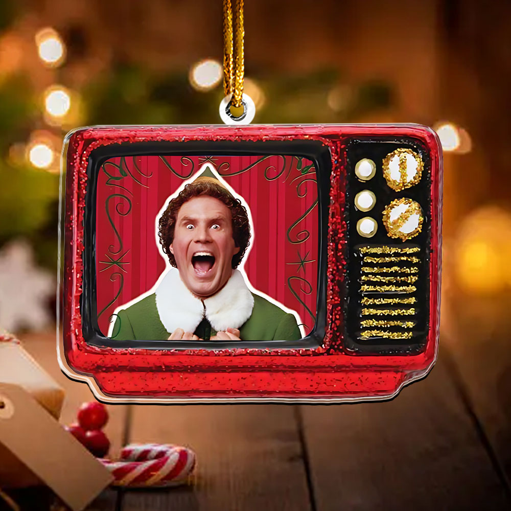 Elf Retro TV Ornament – Classic Holiday Comedy Keepsake