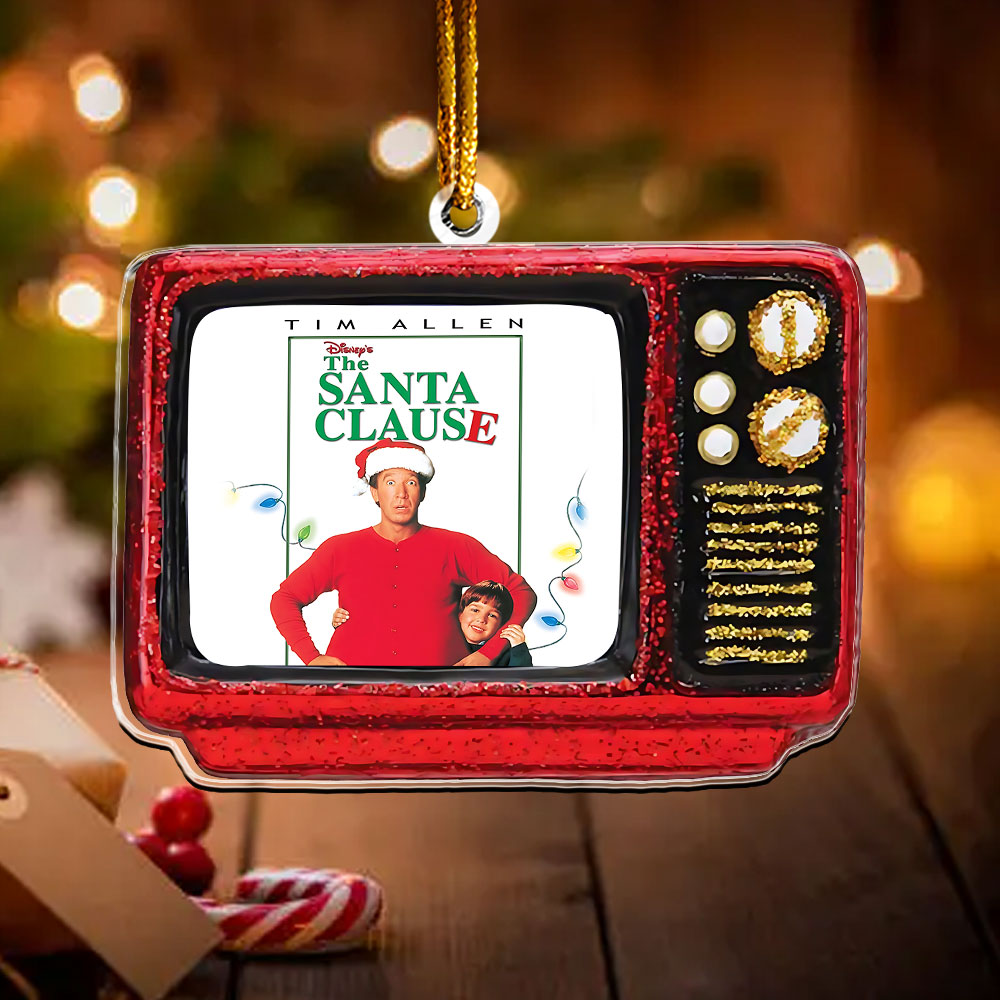 The Santa Clause Retro TV Ornament – Classic Holiday Movie Keepsake