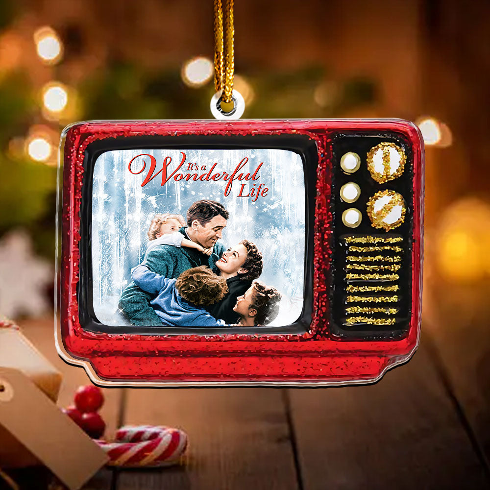 It’s a Wonderful Life Retro TV Ornament – Vintage Christmas Classic Keepsake